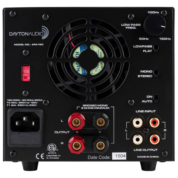 Dayton Audio APA150 Integrated Amplifier