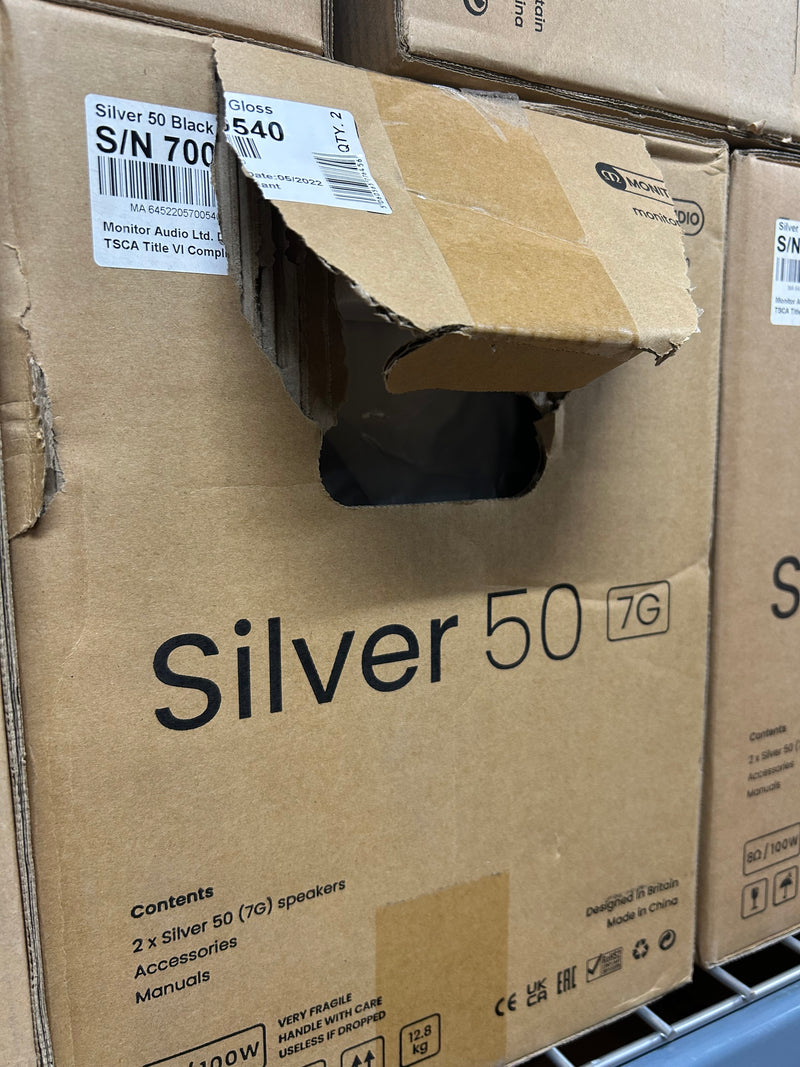 Monitor Audio Silver 50 7G Bookshelf speakers - Pair - Box Damaged