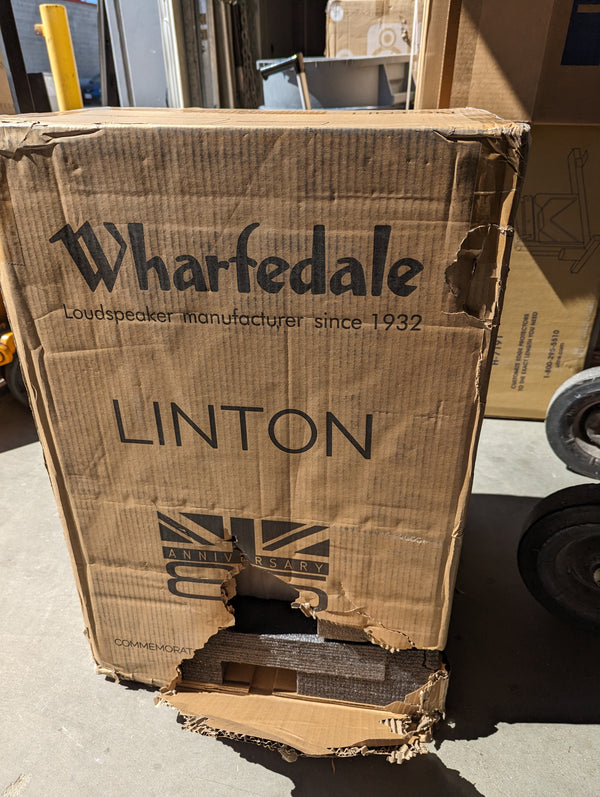 Wharfedale Linton Bookshelf Speakers & Stands - Pair - Box Damaged