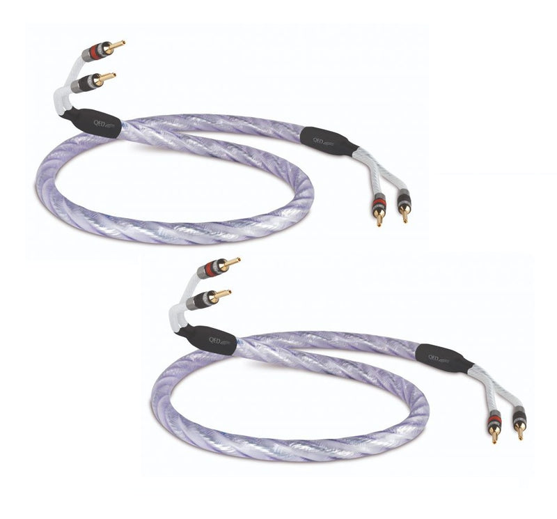 QED Genesis Silver Signature Spiral Speaker - Cable | Pair GENESIS