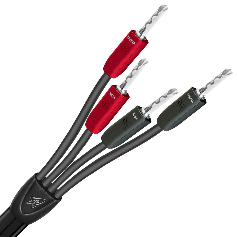AudioQuest Rocket 22 Biwire Speaker Cables - Pair