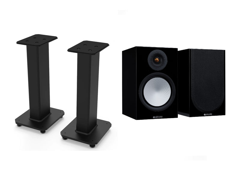 Monitor Audio Silver 100 7G Bookshelf speakers & Kanto Stands Package - Pair