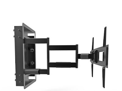 Kanto R500 Full Motion Recessed TV Wall Mount