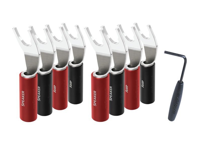 AudioQuest SureGrip 100 Multi-Spade Connector - 8 Pack