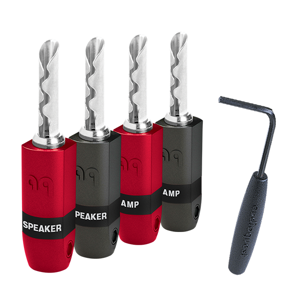 AudioQuest SureGrip300 BFA/Banana Plugs - 4 Pack – Ayreborn Audio AudioQuest SureGrip300 BFA/Banana Plugs - 4 Pack – Ayreborn Audio