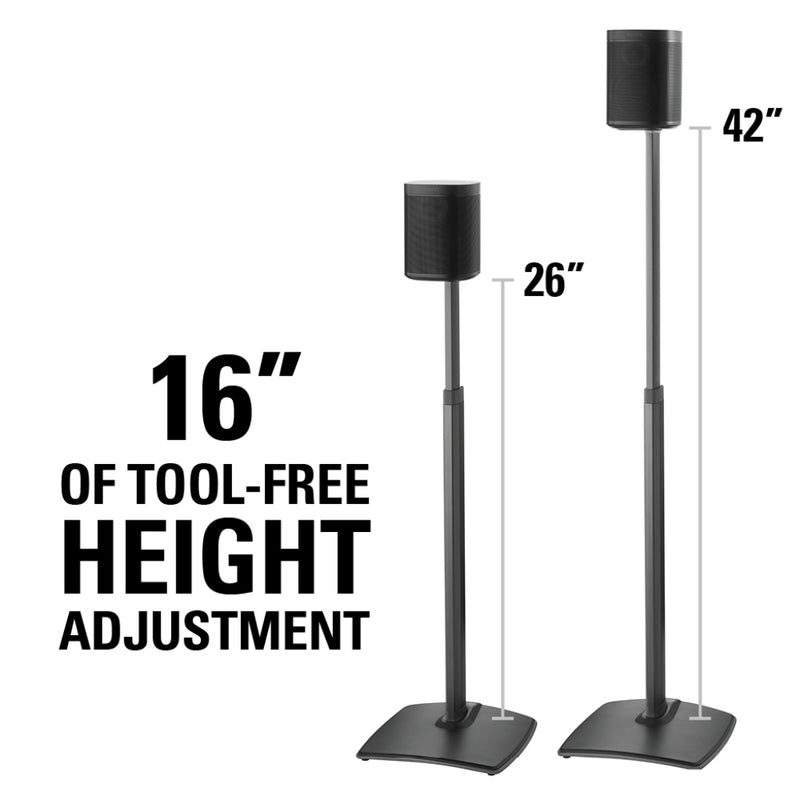 Sanus WSSA1 Adjustable Speaker Stand for SONOS
